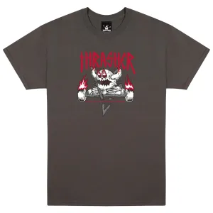 Thrasher - Toy Machine Monster-Gram Tee Charcoal