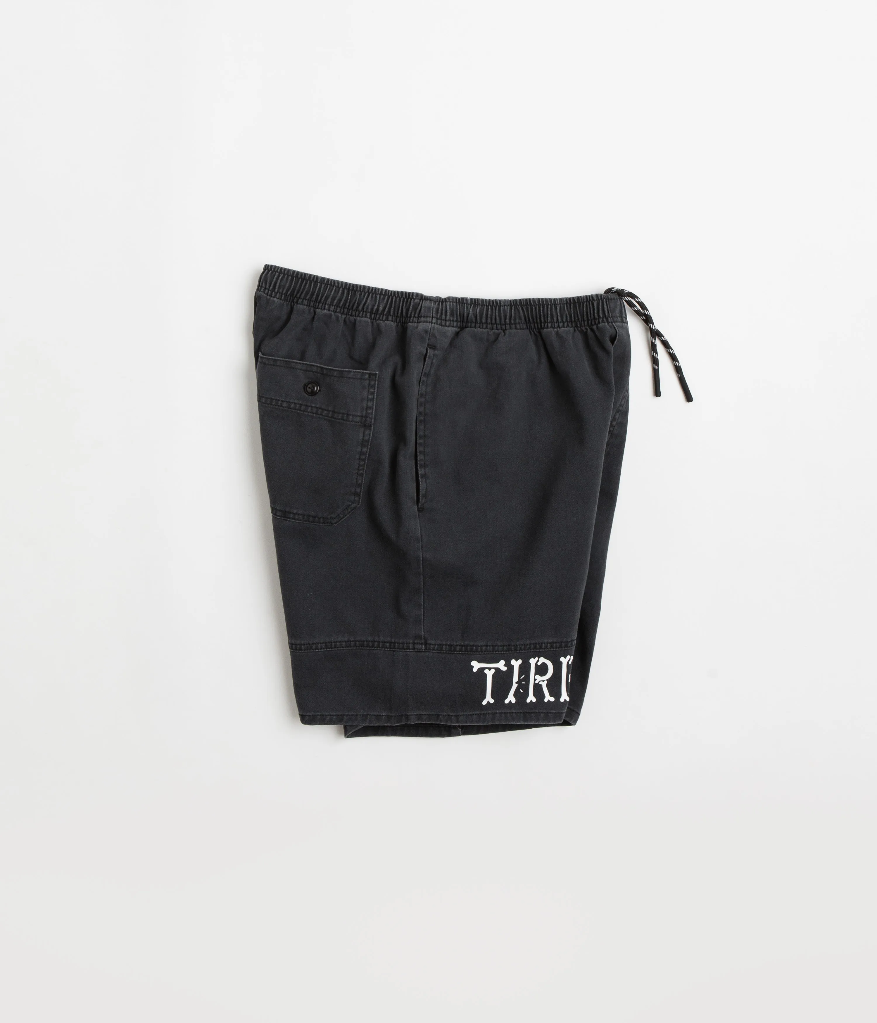 Tired Broken Bones Shorts - Washed Black