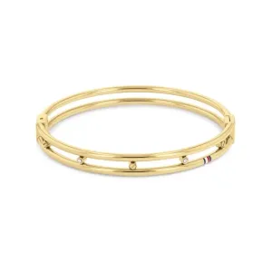 Tommy Hilfiger Ladies Yellow Gold Plated Bangle 2780611