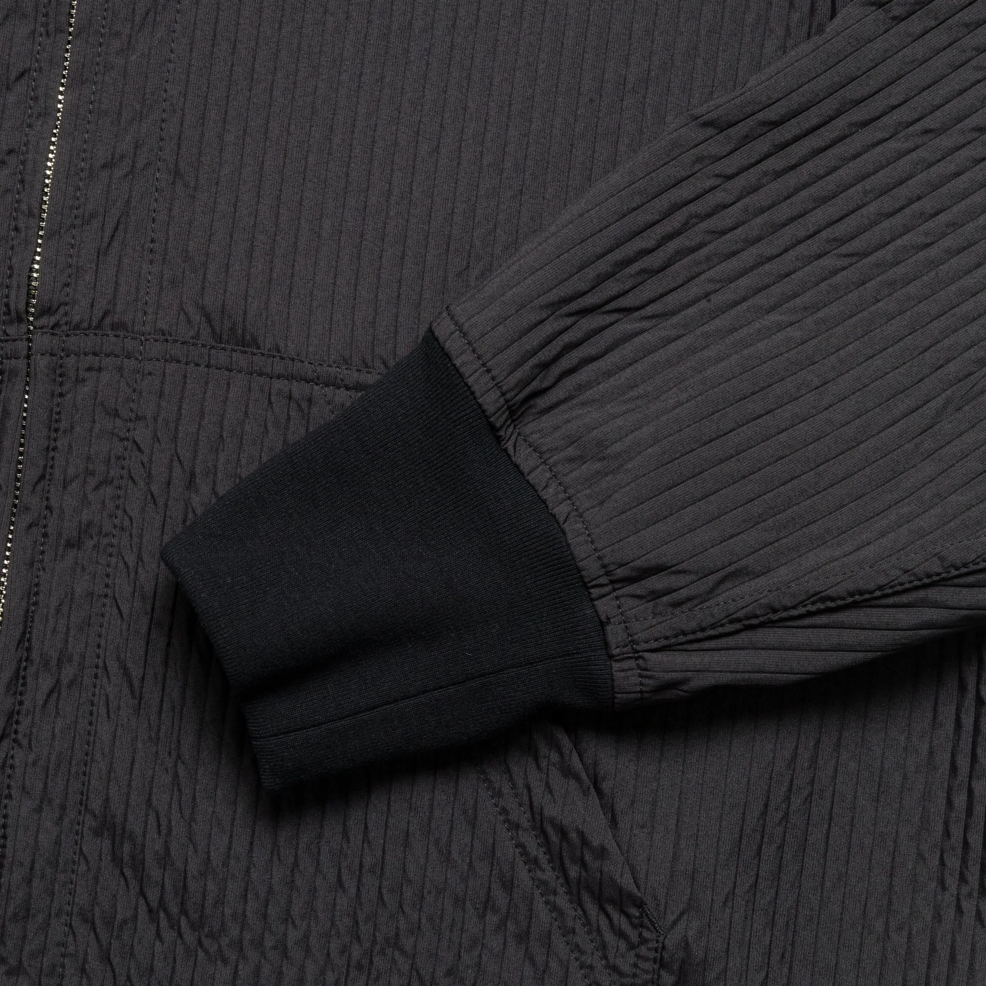 Track Jacket - Black Double Weave Stripe