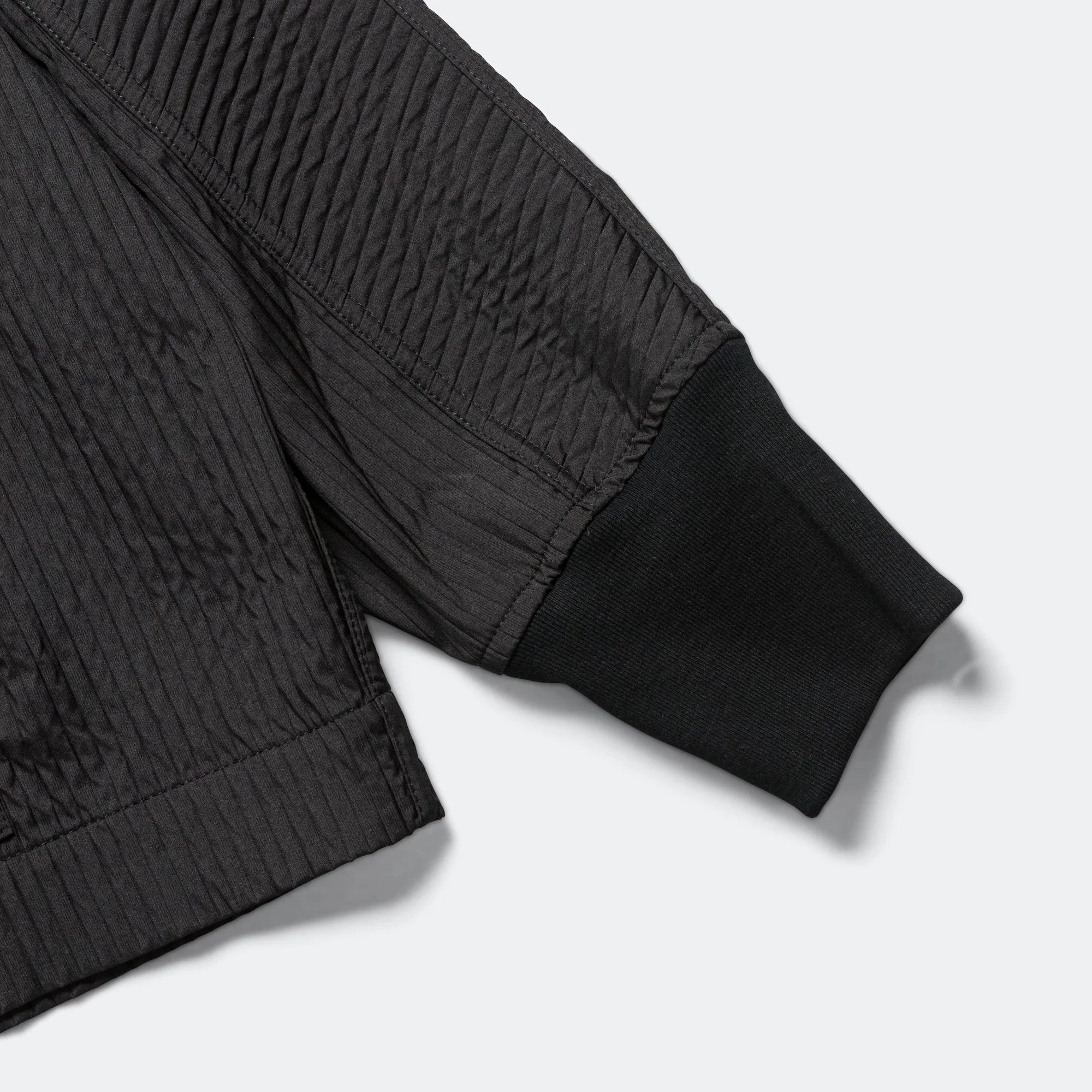 Track Jacket - Black Double Weave Stripe