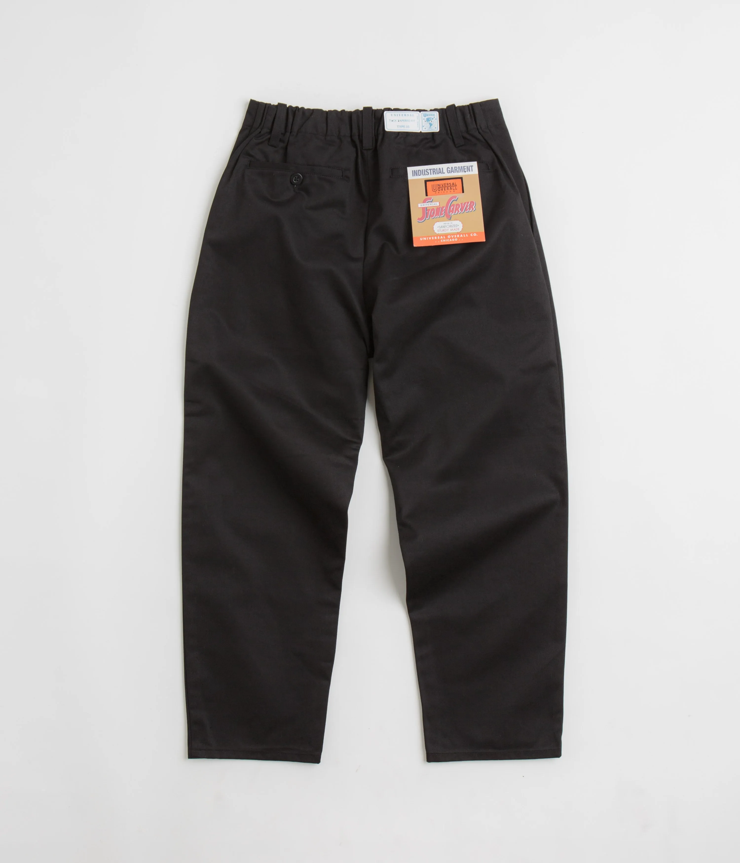 Universal Overall Type.05 Tuck Tapered Pants - Black