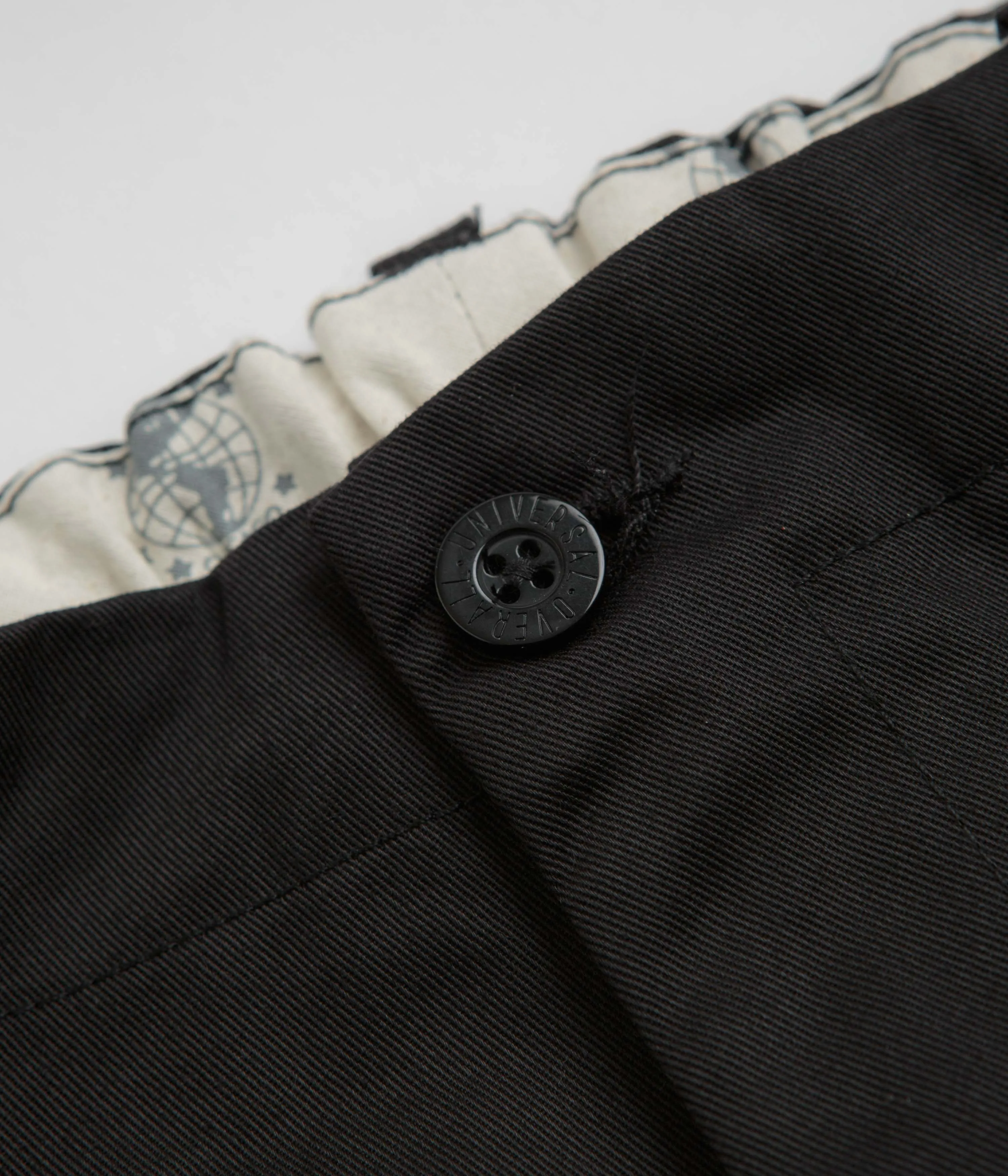 Universal Overall Type.05 Tuck Tapered Pants - Black