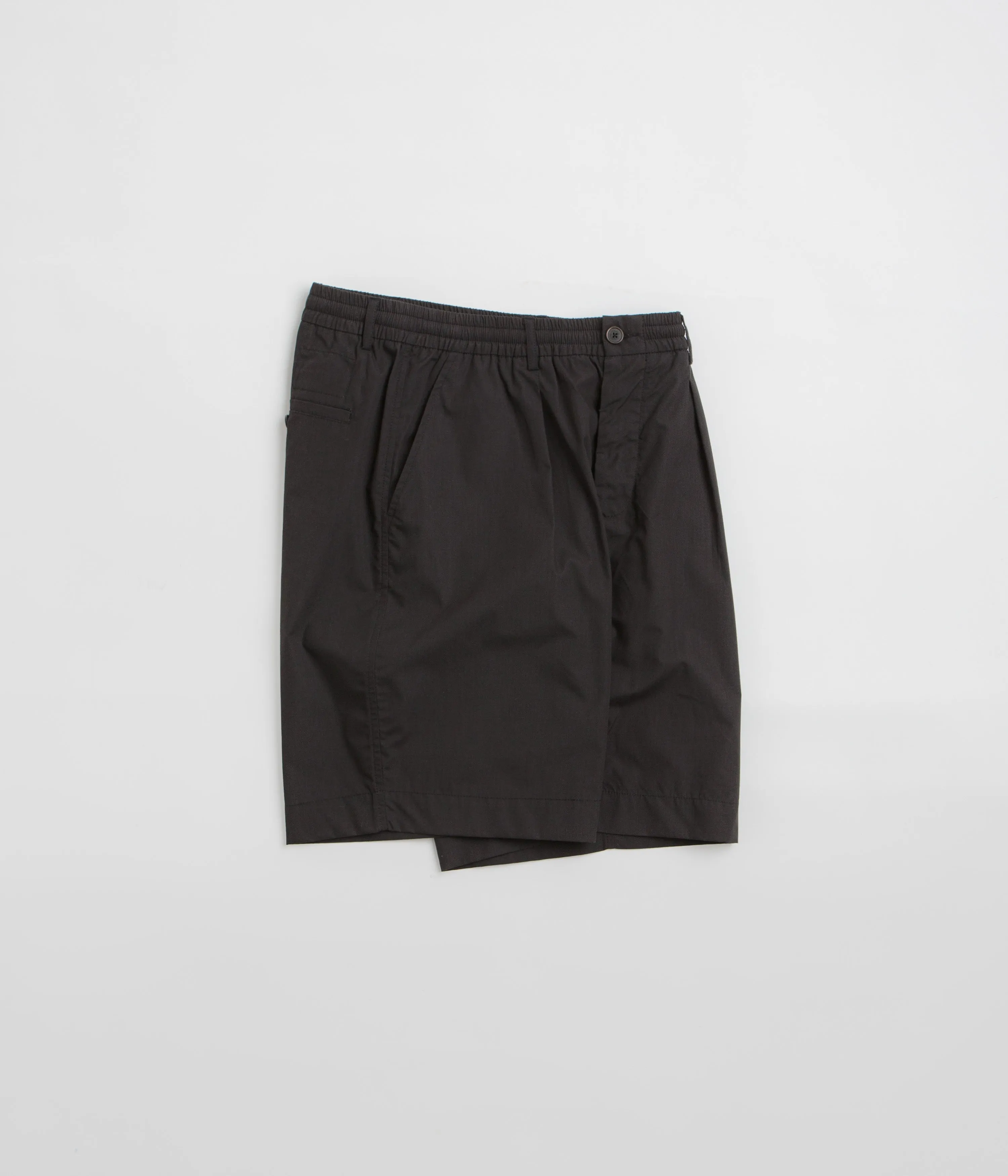 Universal Works Pleated Track Shorts - Black