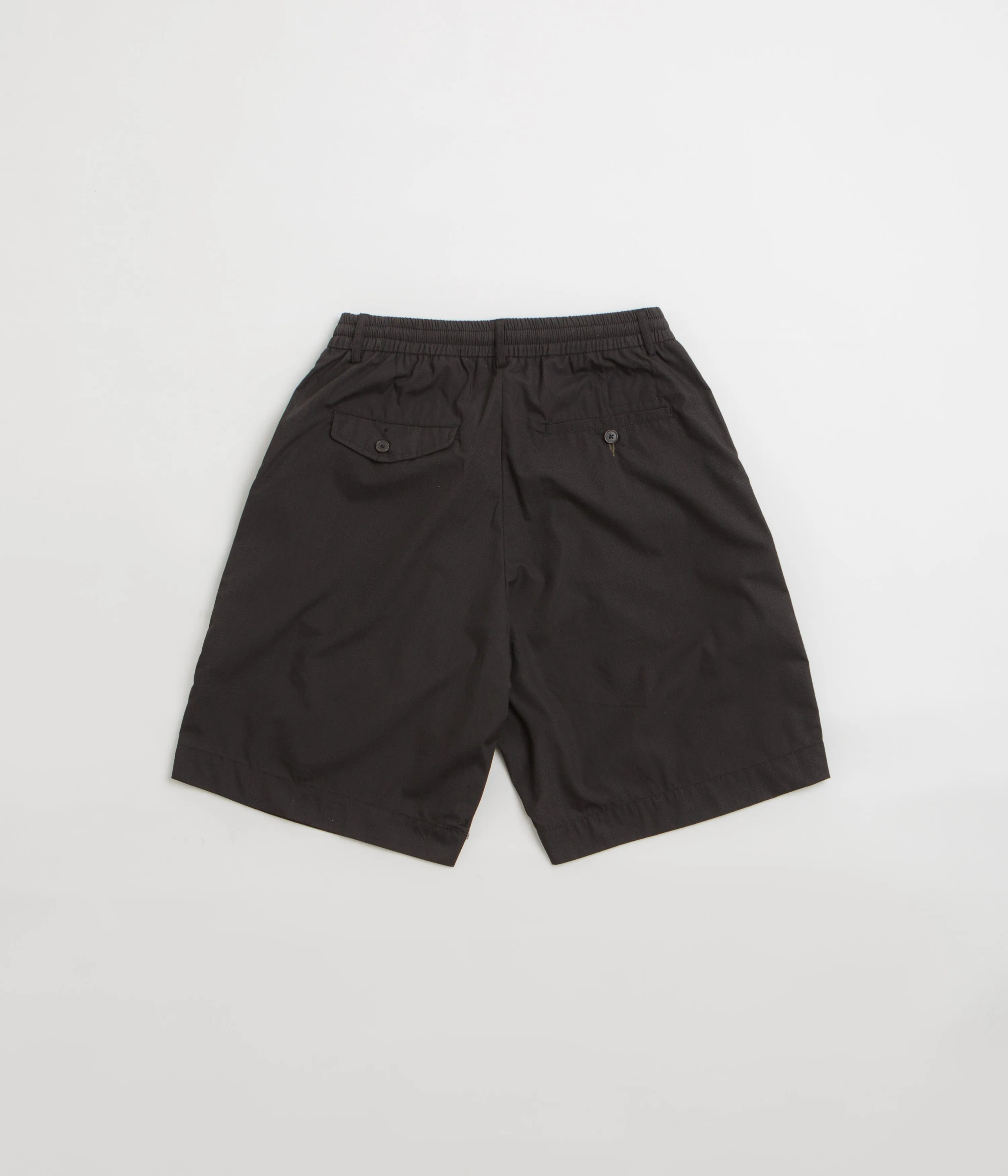 Universal Works Pleated Track Shorts - Black