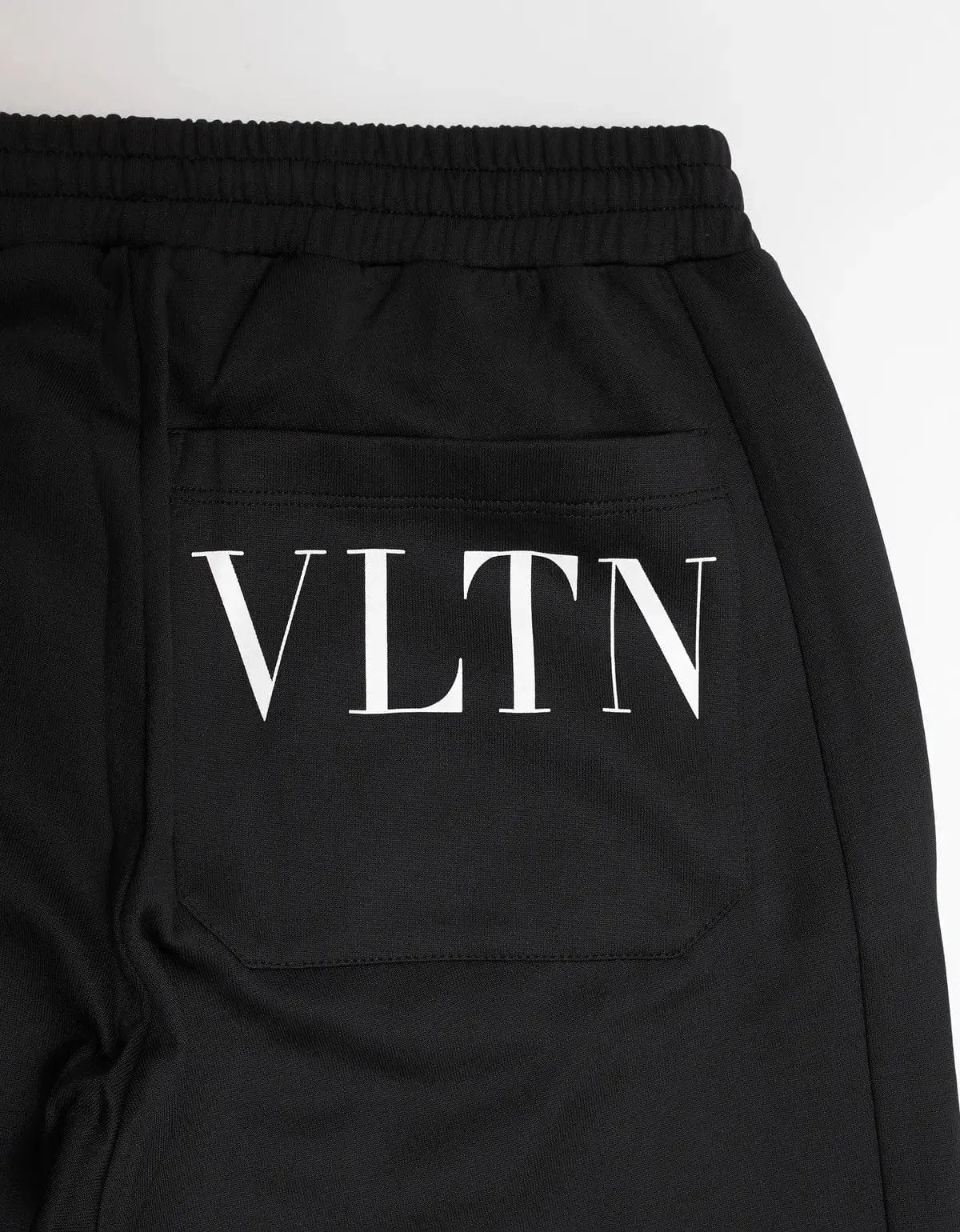 Valentino Black Nylon Blend VLTN Sweat Pants