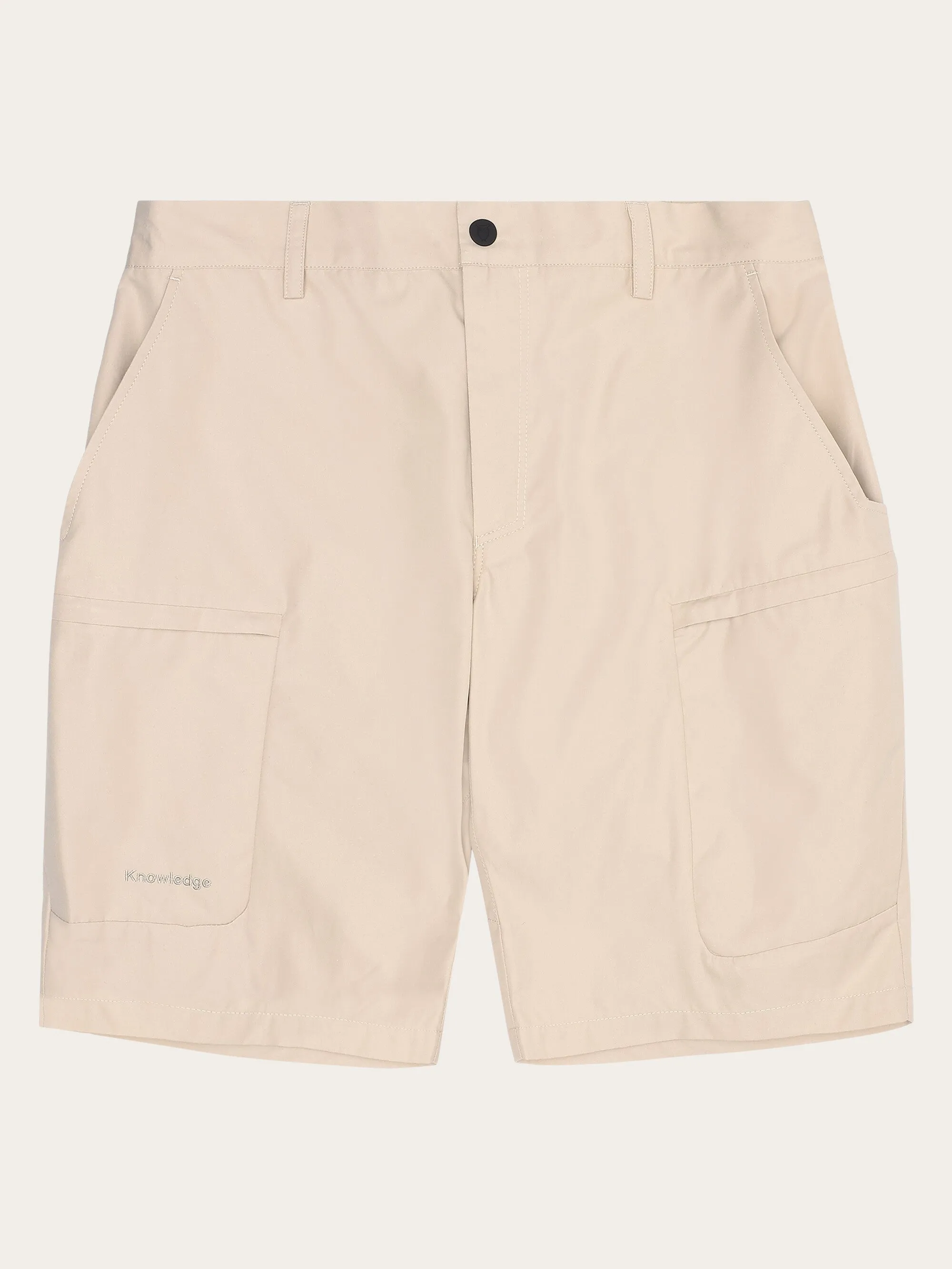 Vent Canvas 200 classic shorts - GOTS/vegan - Light feather gray Knowledge Cotton