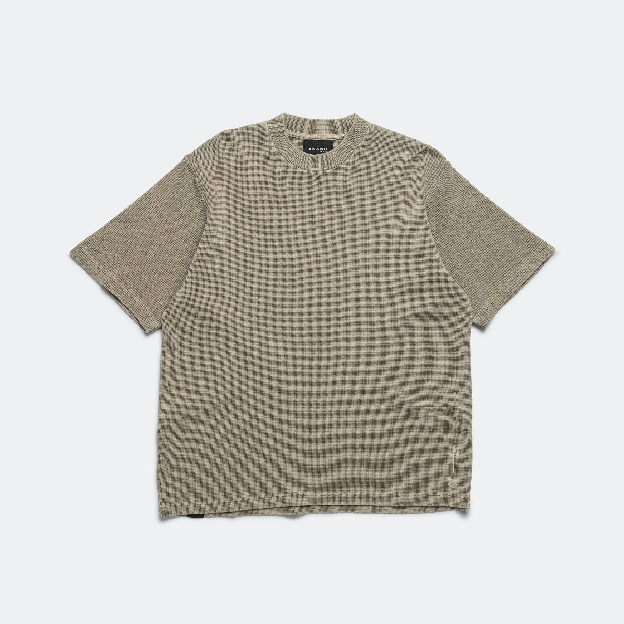 Waffle Boxy Tee - Desert