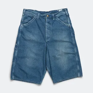 Wide Fit 40's Painter Shorts - Denim Used
