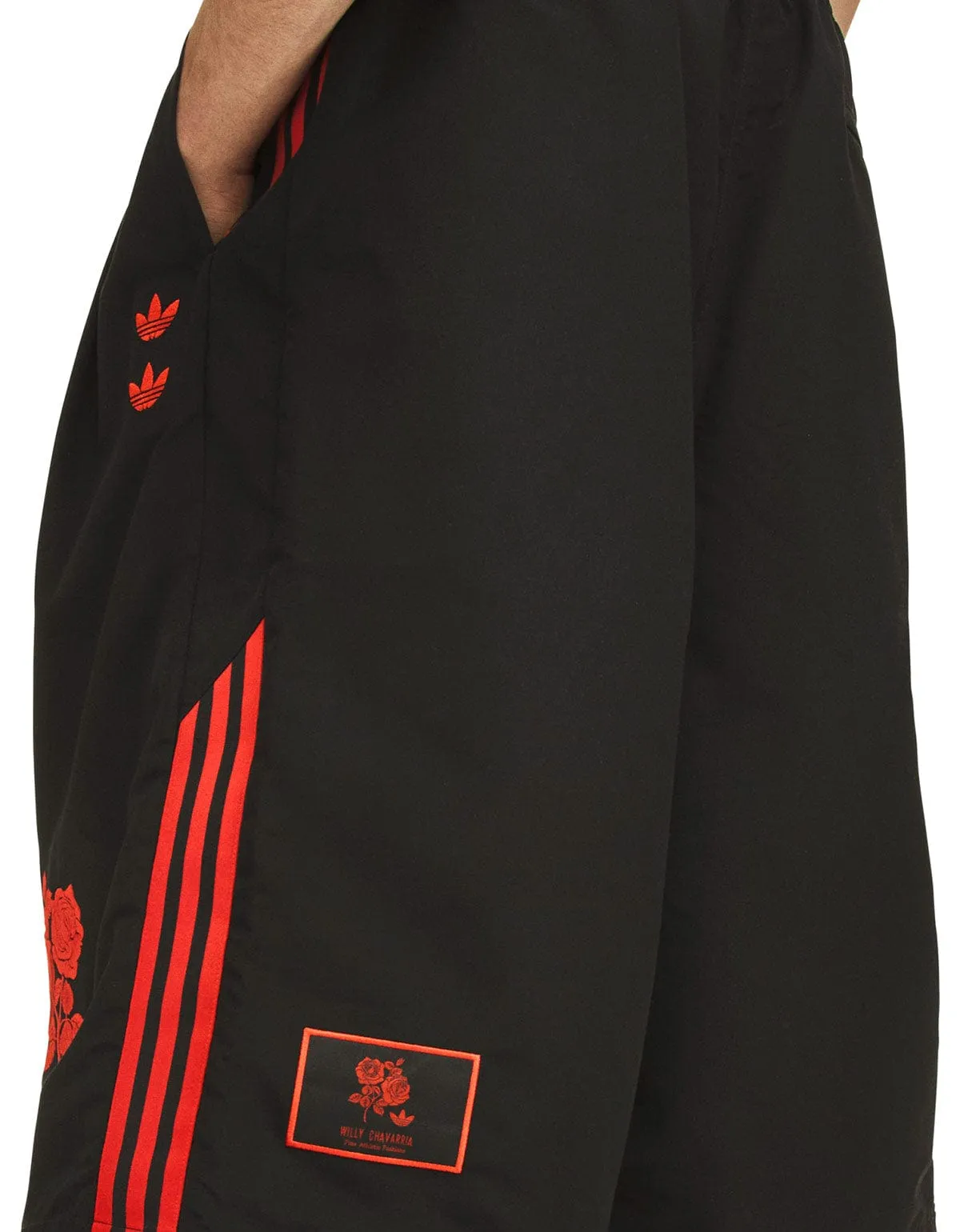 Willy Chavarria x Adidas Black Logo Long Shorts