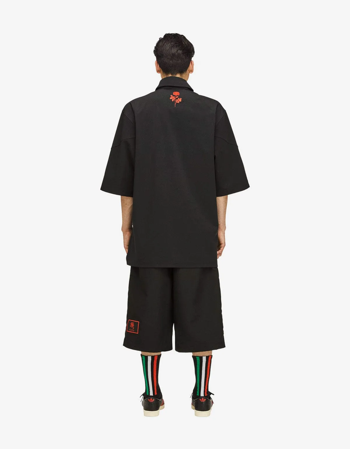 Willy Chavarria x Adidas Black Logo Long Shorts