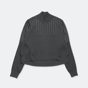 Womens ESC Knit Sweater - Midnight Fog/Clear