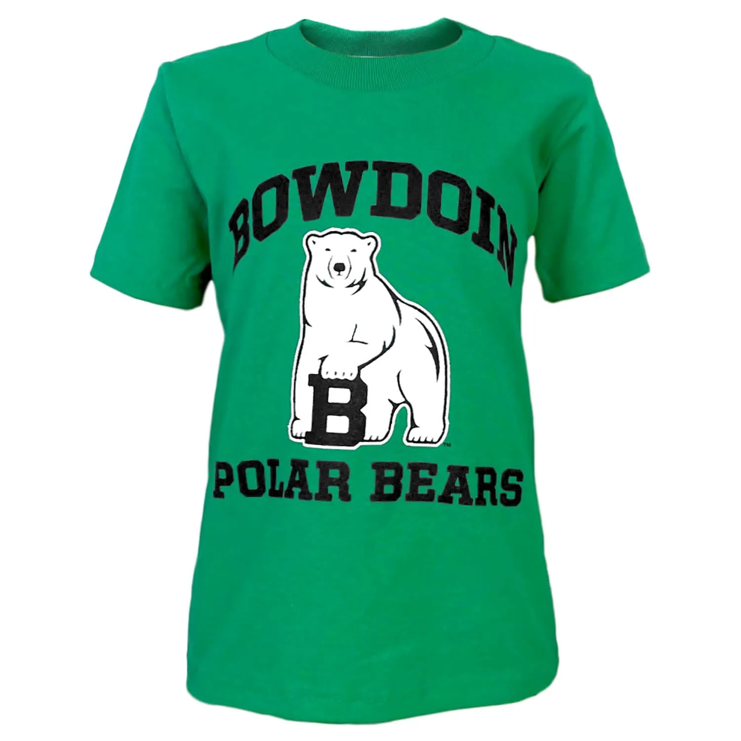 Youth Bowdoin Polar Bears Tee with Mascot from Third Street